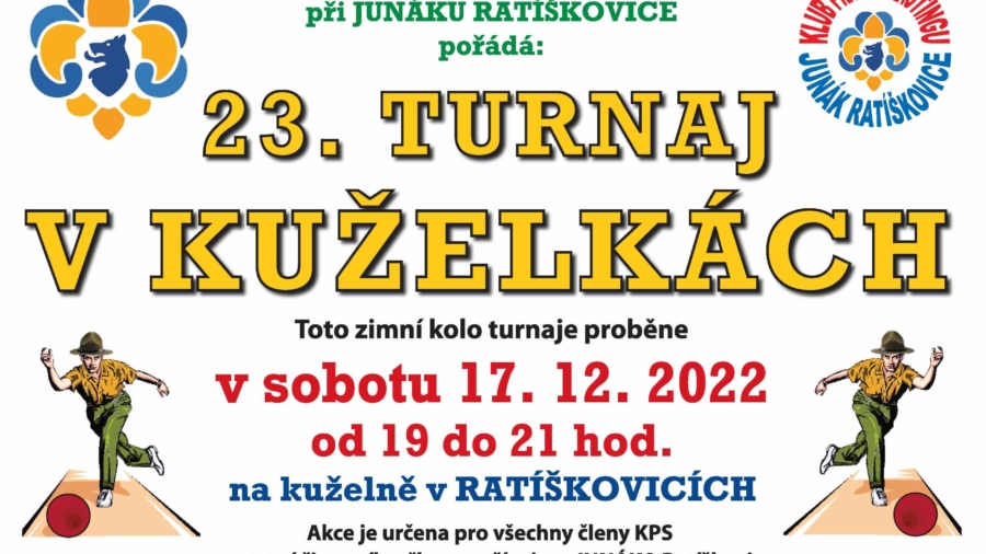 23.Turnaj KPS kuželky plakát zima 2022
