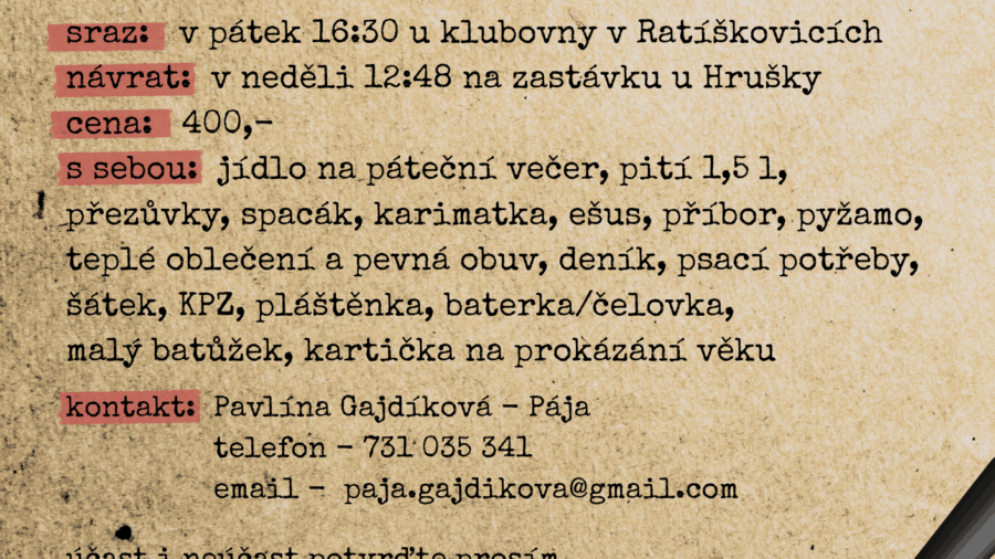 Zvadlo podzimní výprava 2025